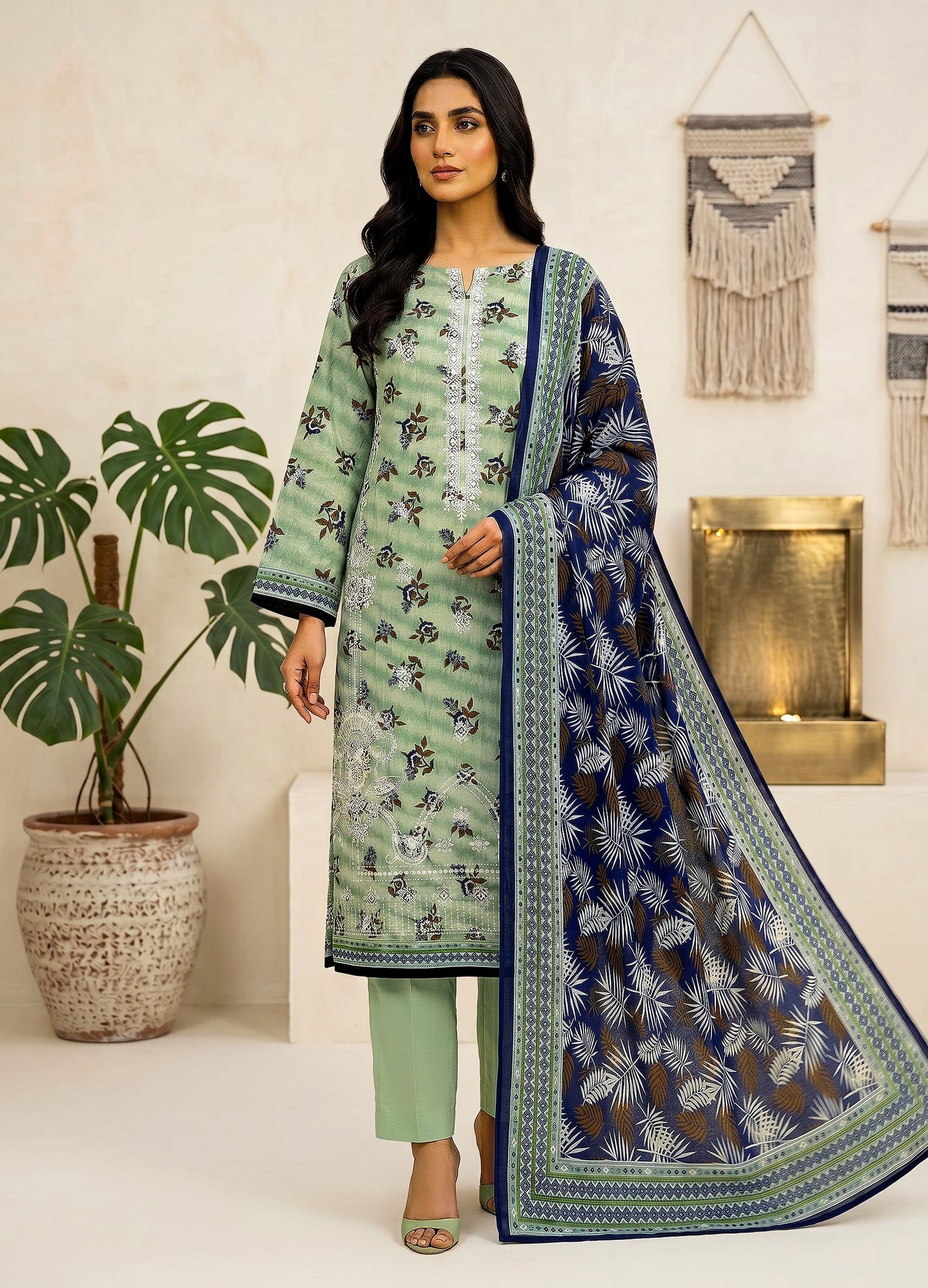 Riwaaz By Anaya Noor Printed and Emb Lawn 3PC