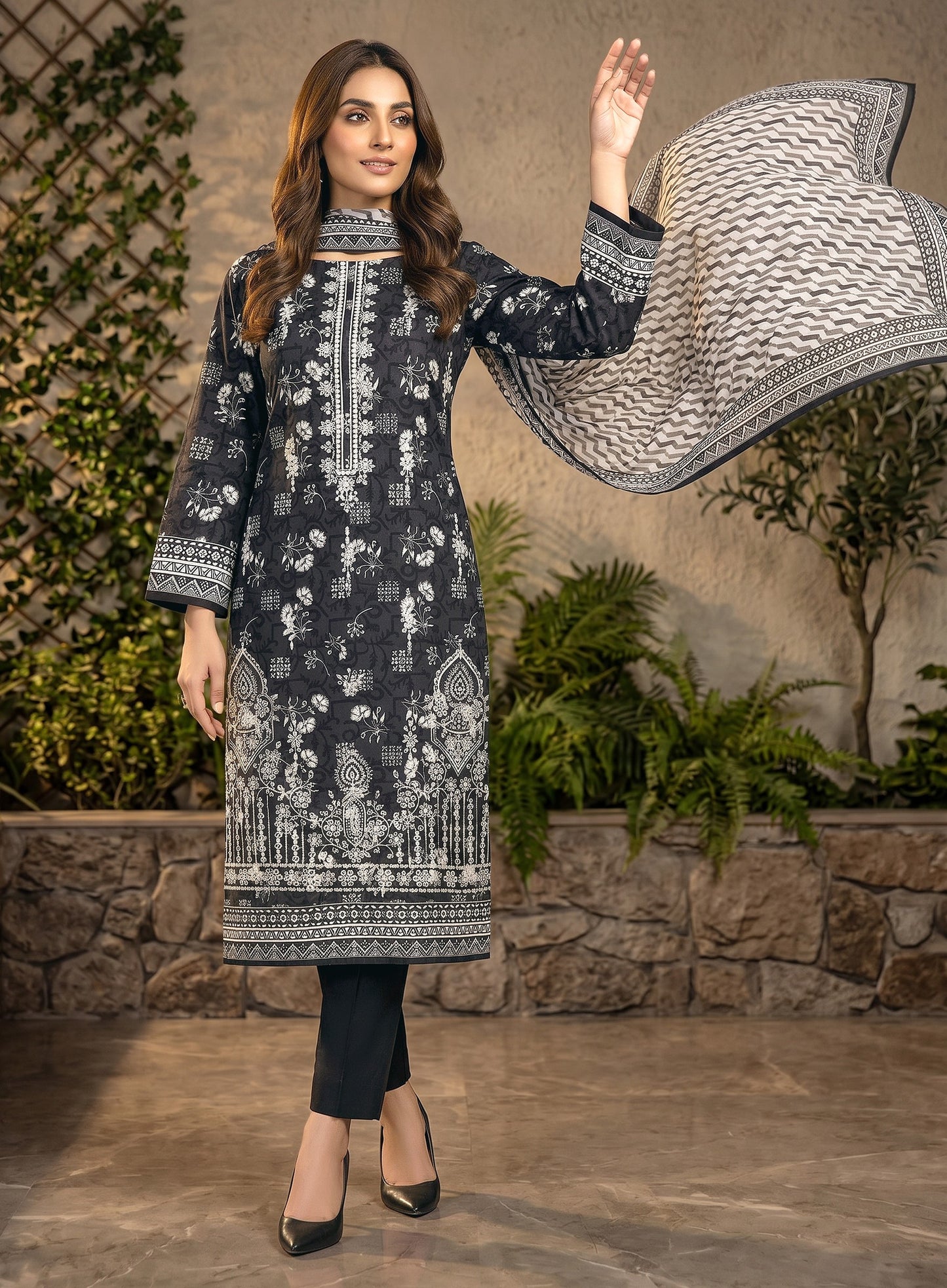 Riwaaz By Anaya Noor Printed and Emb Lawn 3PC