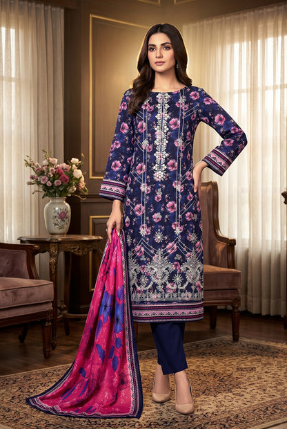 Riwaaz By Anaya Noor Printed and Emb Lawn 3PC