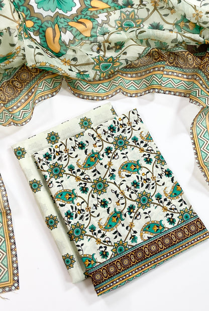 Rang o Noor By Shajar Noor Digital Printed Lawn 3PC
