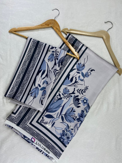 Lulusar Winter Silk Shirt & Trouser 2-Pcs