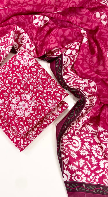 Bareeza Printed Khaddar 3PC