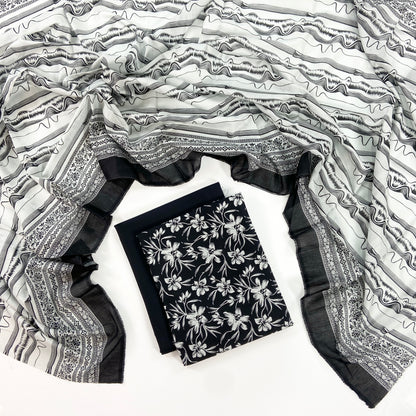 Regalia Black Series Digital Printed Lawn 3PC
