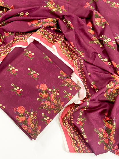 Mausummery Digital Printed Linen 3PC