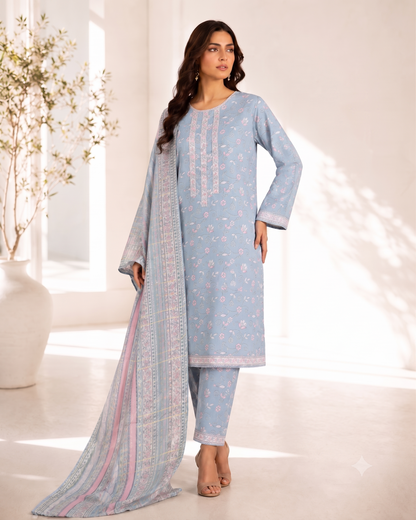Bin Saeed Digital Printed Lawn 3PC