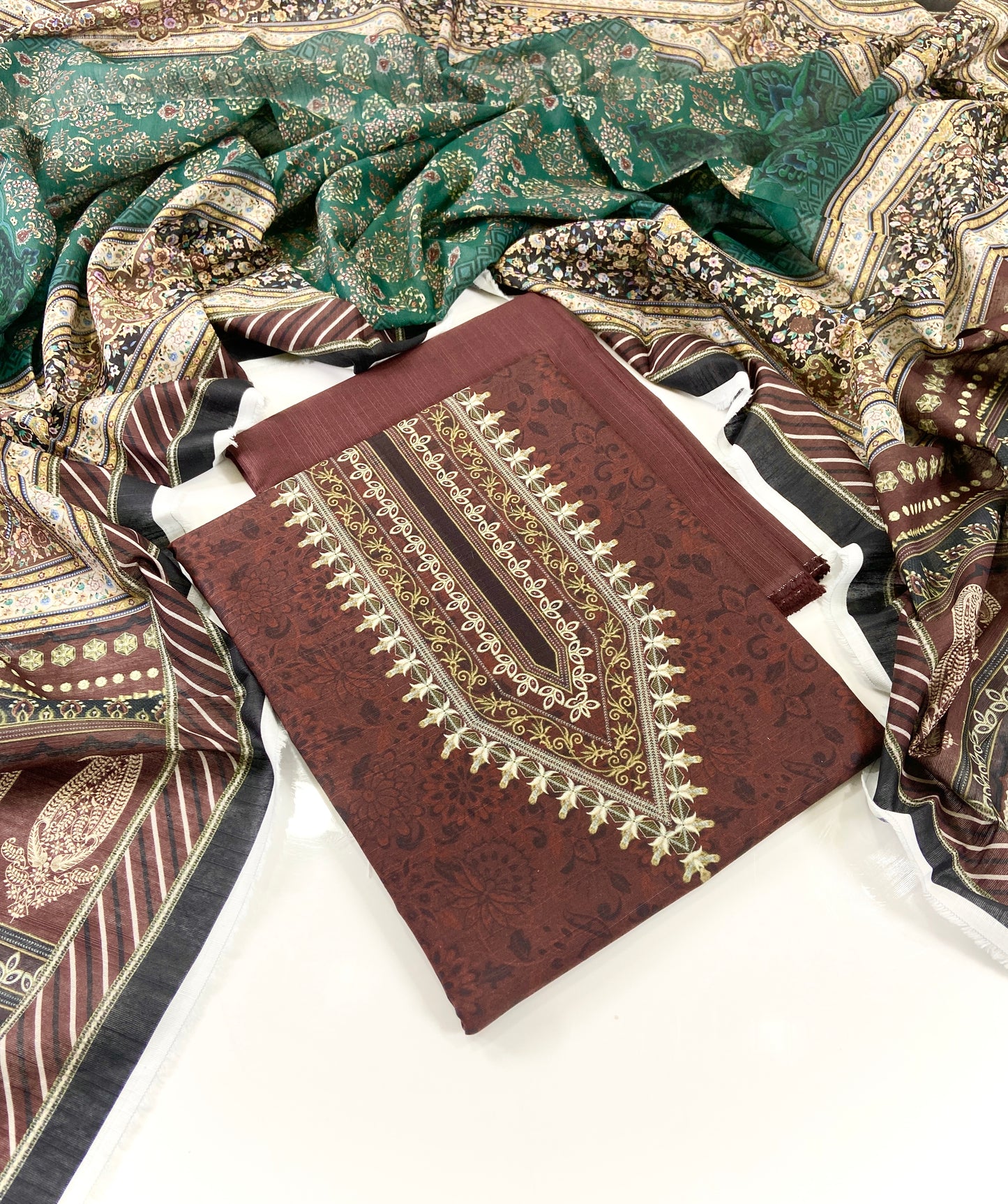 Mausummery Digital Printed Khaddar 3PC