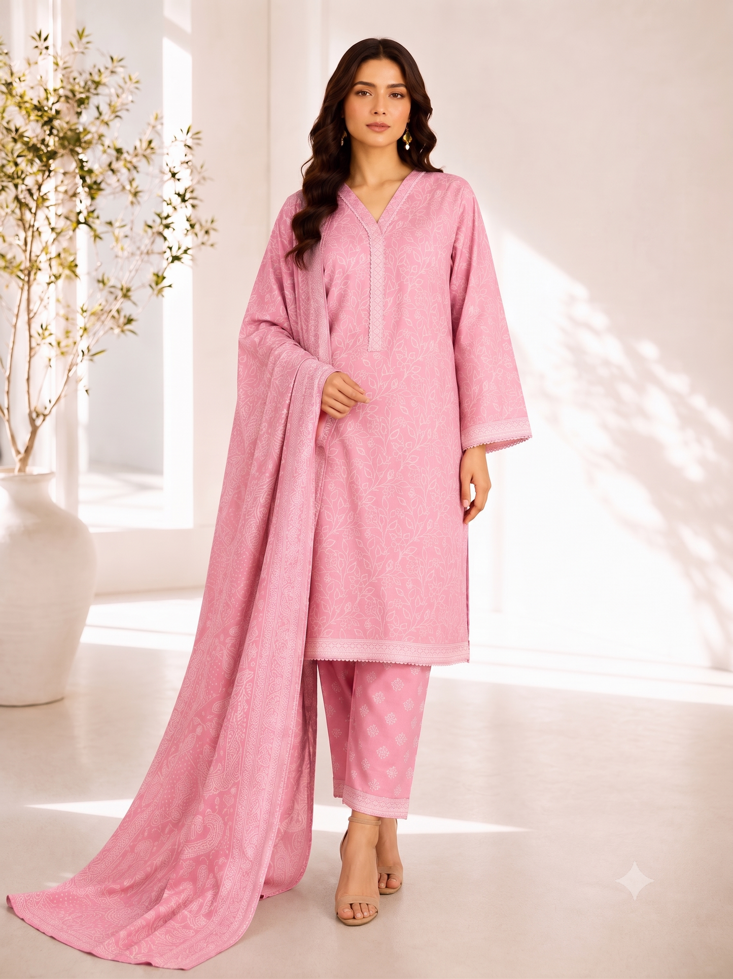 Bin Saeed Digital Printed Lawn 3PC