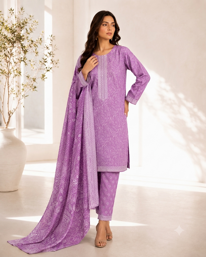 Bin Saeed Digital Printed Lawn 3PC