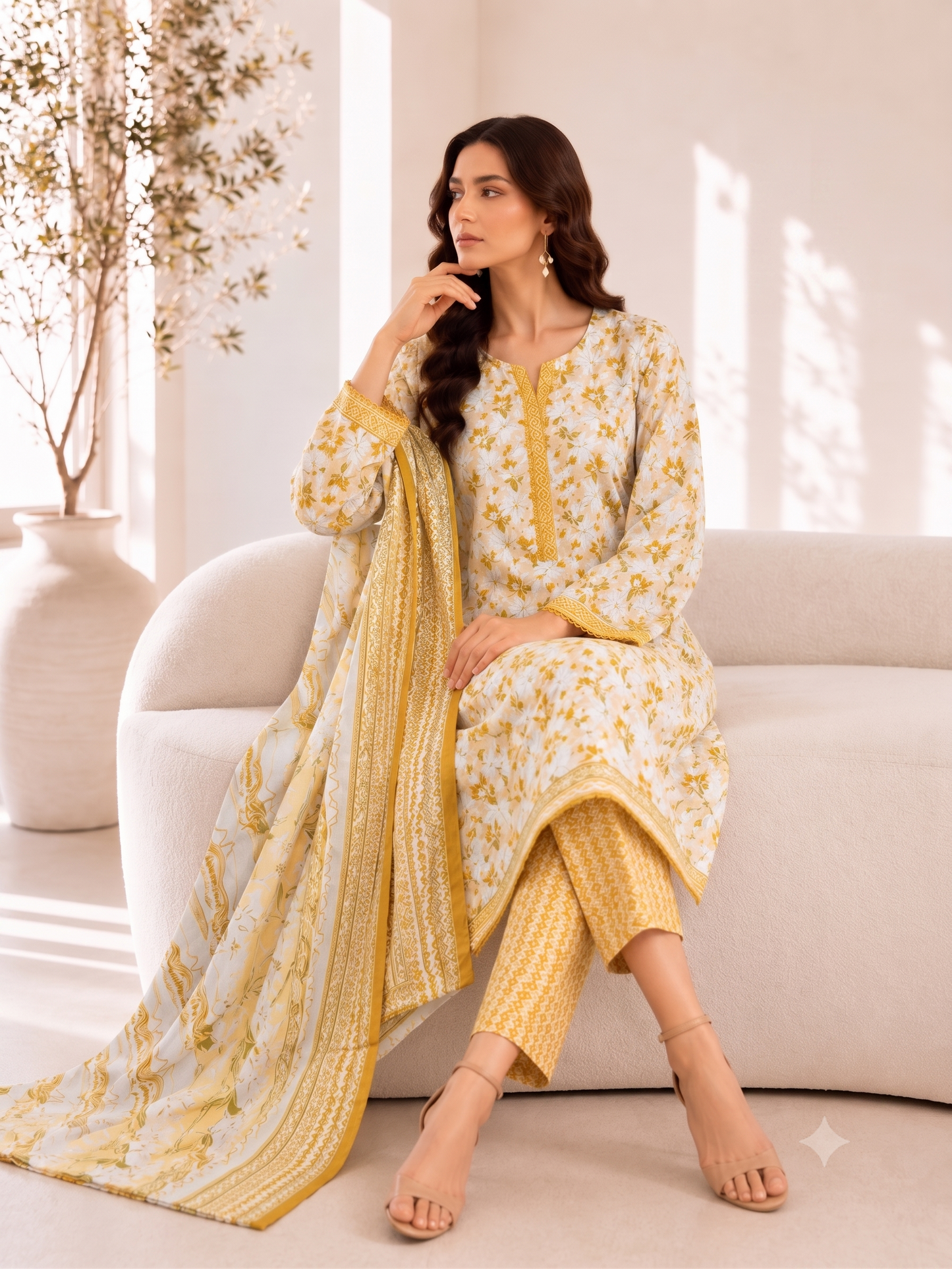 Bin Saeed Digital Printed Lawn 3PC