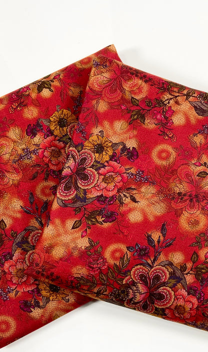 Anaya Noor Printed Dhanak Marina 2PC
