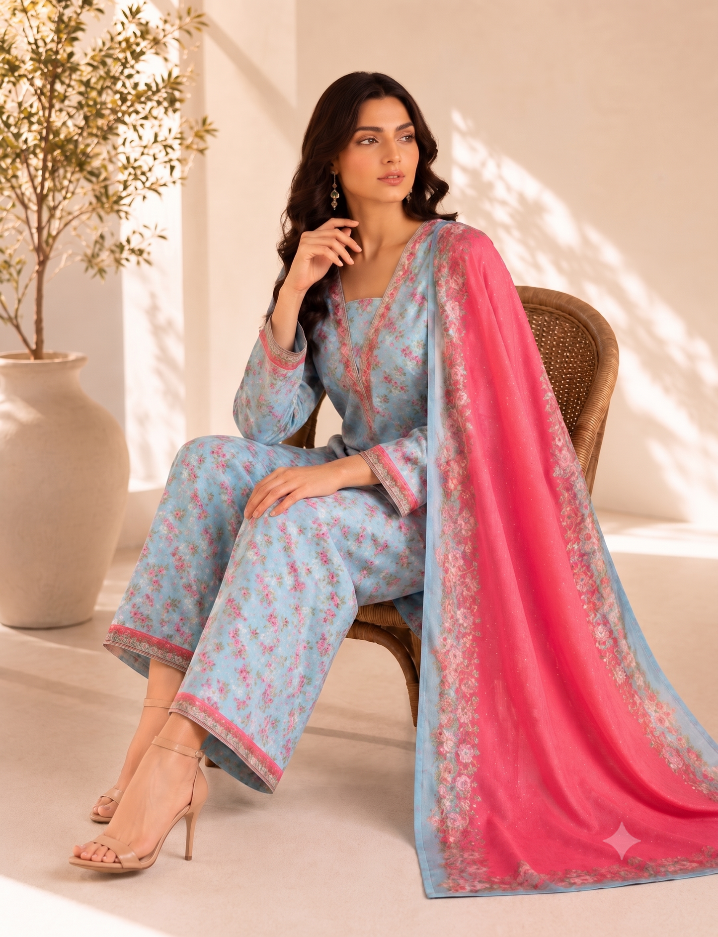 Bin Saeed Digital Printed Lawn 3PC