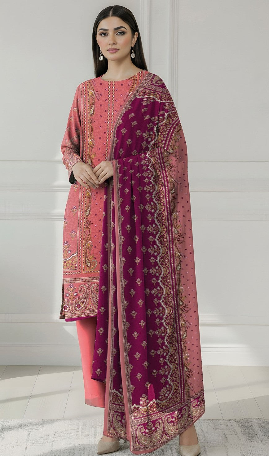 Coco Prints Fancy Printed Lawn 3PC