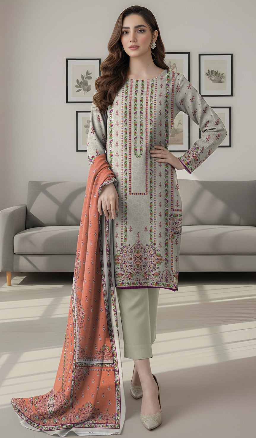 Coco Prints Fancy Printed Lawn 3PC