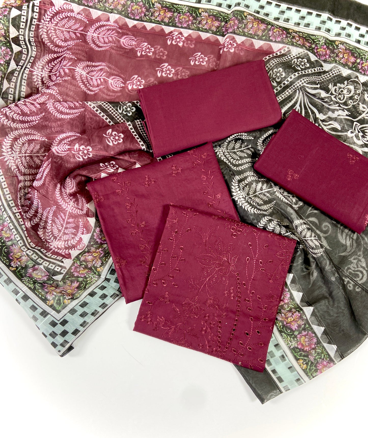 Chikenkari Anaya Noor Lawn 3-PC