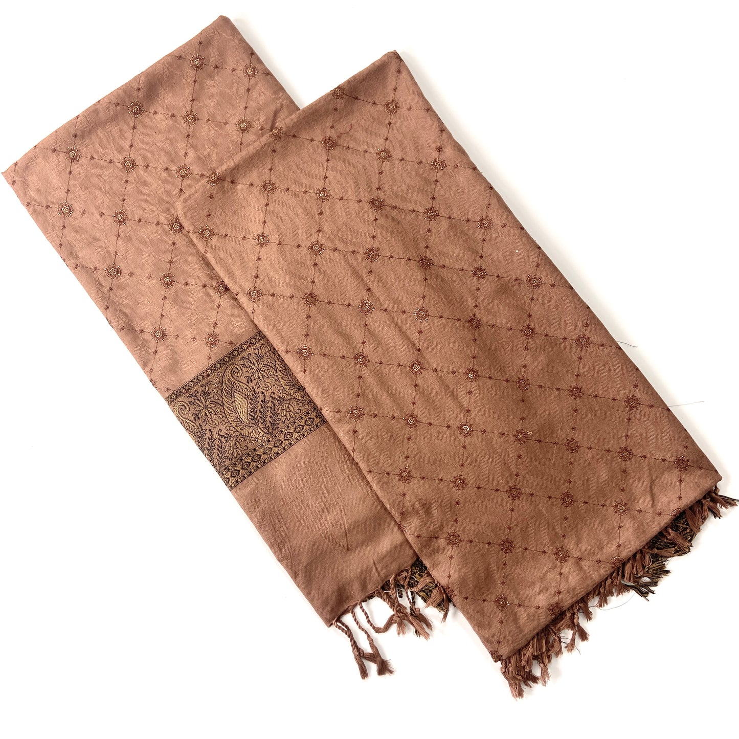 Embroidered Pashmina Jacquard Shawl