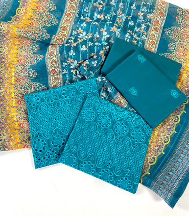 Chikenkari Anaya Noor Lawn 3-PC