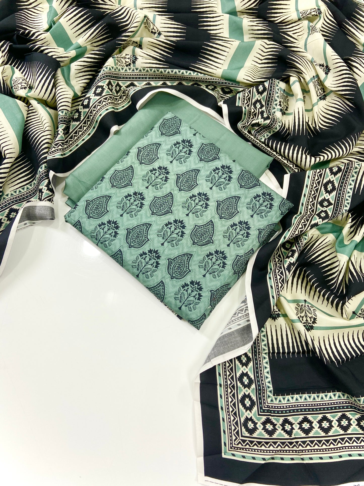 Sapphire Digital Printed Linen 3-PC