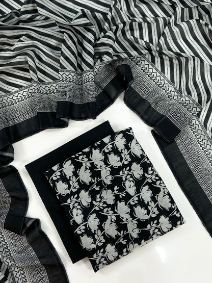 Regalia Black Series Digital Printed Lawn 3PC