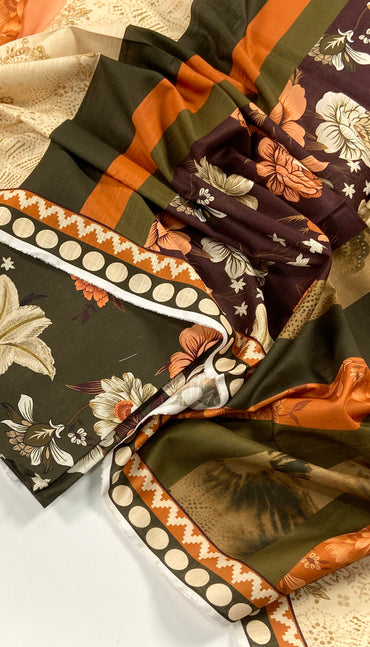 Belleza Digital Printed Khaddar 3PC