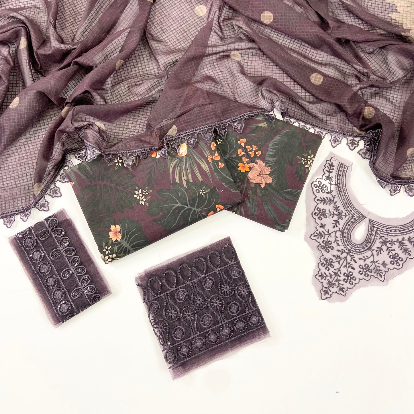 Dastoor By Anaya Noor Digital Printed Cambric With Patches 3-PC