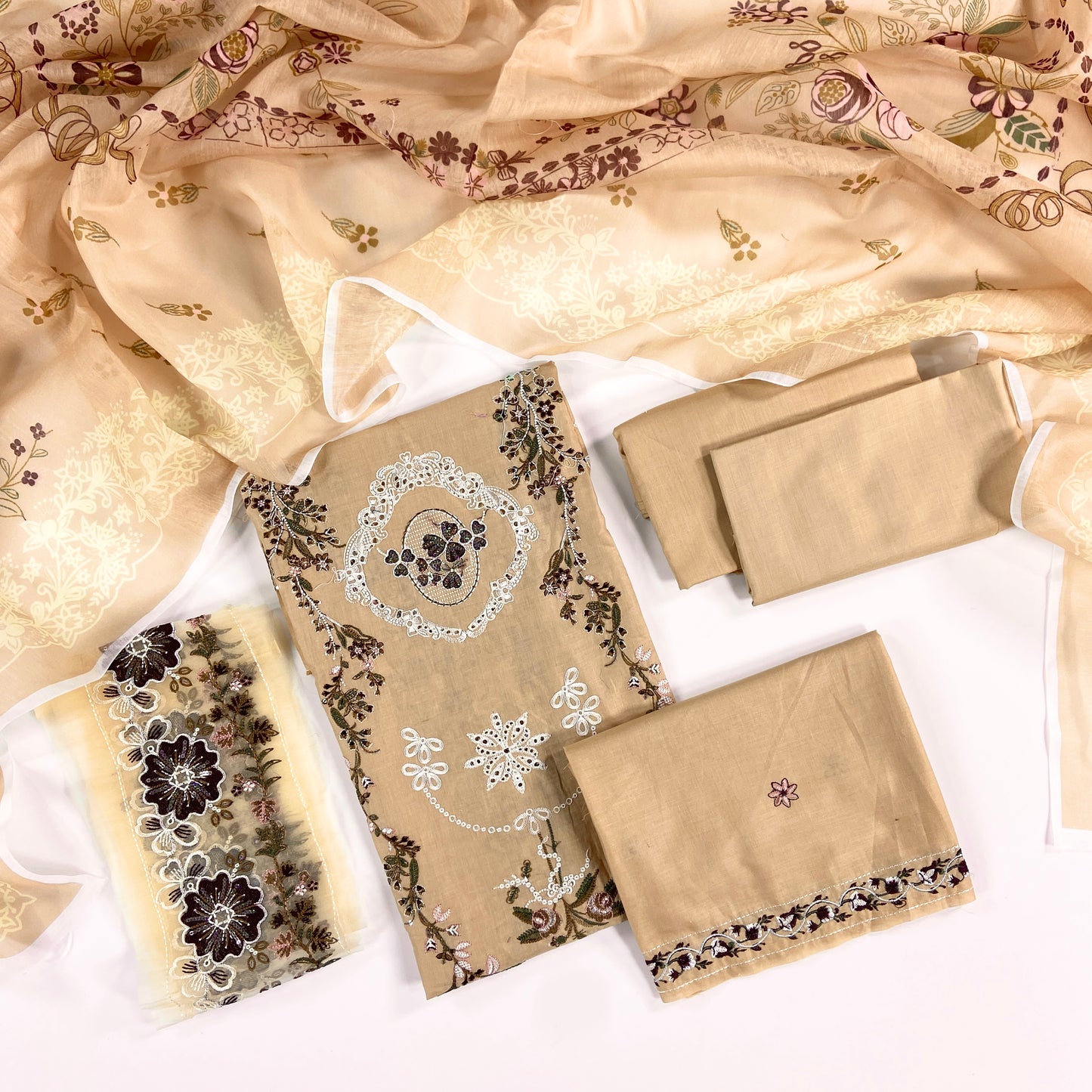 Nishat Embroidered Lawn 3PC