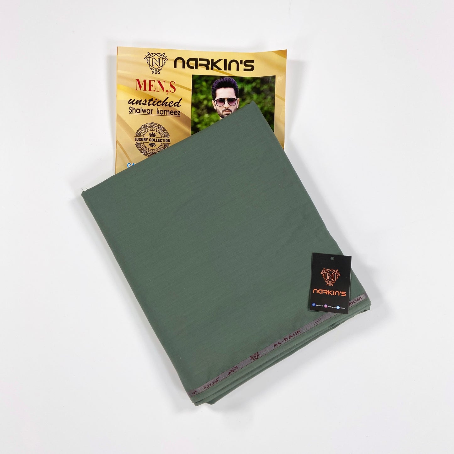 Narkins Men’s Summer Wash&Wear Suit – Unstitched