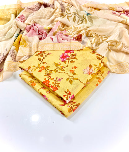 Elegance By Anaya Noor Printed Khaddar 3PC