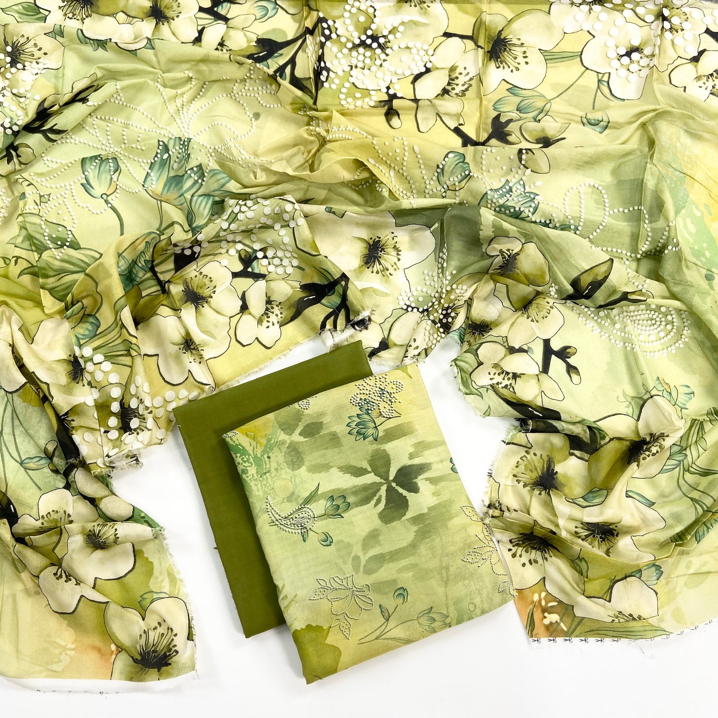 Monal Digital Printed Lawn With Voil Dupatta 3PC