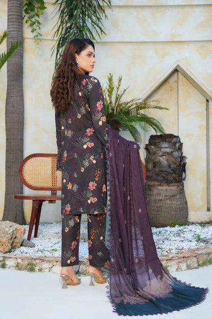 Dastoor By Anaya Noor Digital Printed Cambric With Patches 3-PC