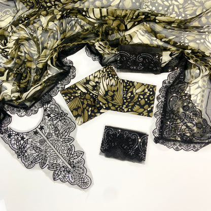Maria B Embroiderd & Digital Printed Lawn 3PC
