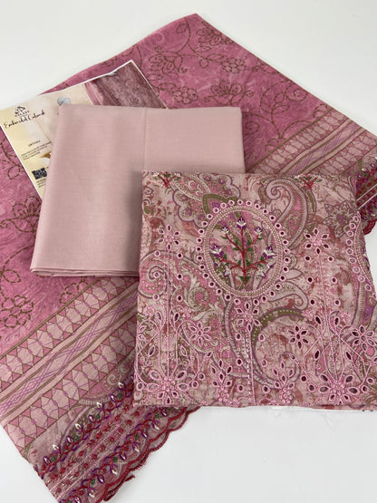 Almeerah Emb Lawn With Cutwork 3-PC