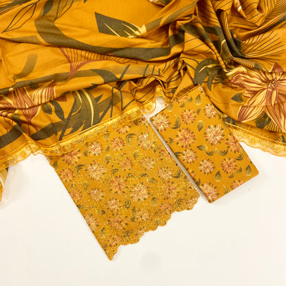 Bareeze Embroidered Dhanak 3PC