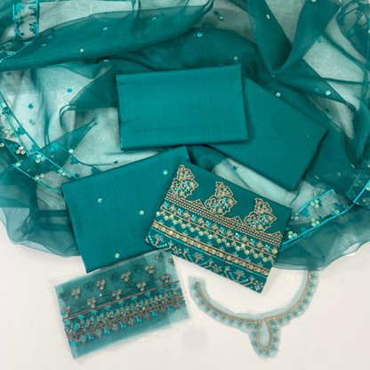 Qalamkar Emb Luxury Lawn-3PC