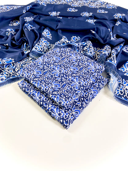 Bareeze Digital Printed Slub Khaddar 3PC