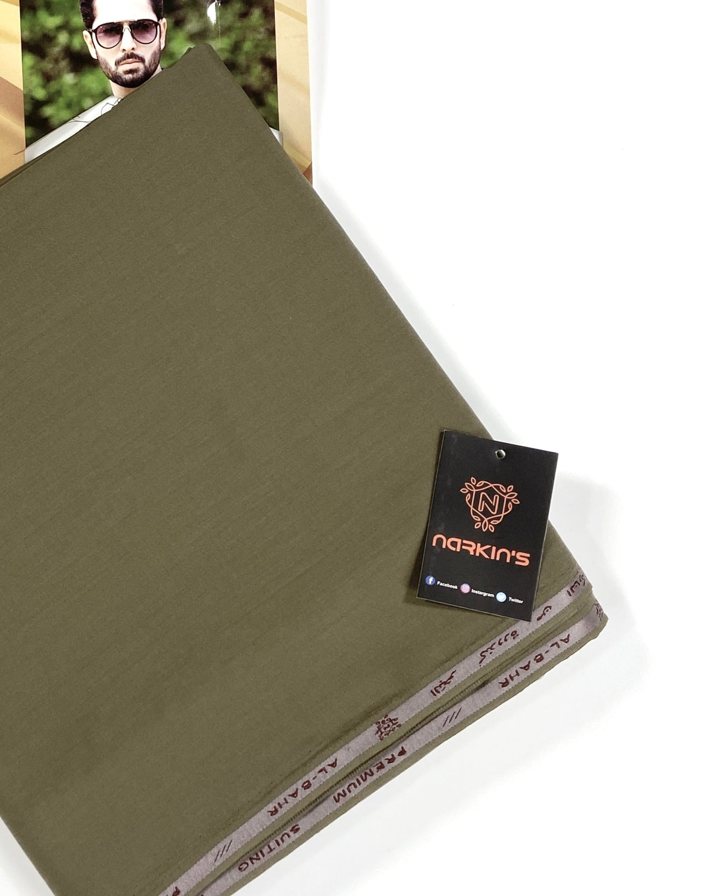 Narkins Men’s Summer Wash&Wear Suit – Unstitched