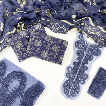 Parizad By Anaya Noor Digital Printed With Sequins Patches 3-PC