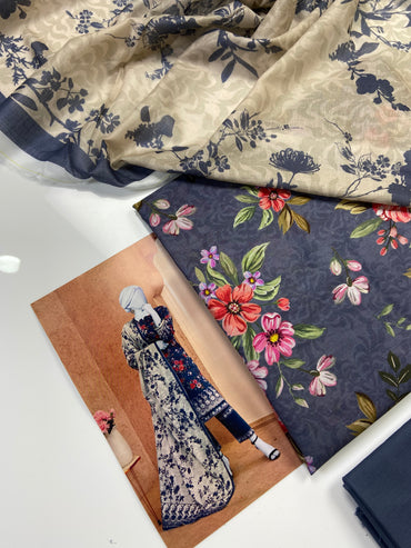 Almeerah Printed Lawn 3-PC