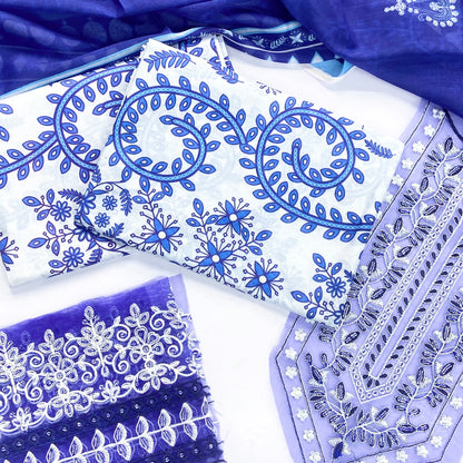 Maria B Luxury Embroidered Lawn 3-PC