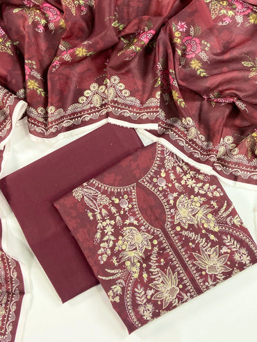 Mashaim Digital Printed Lawn 3PC