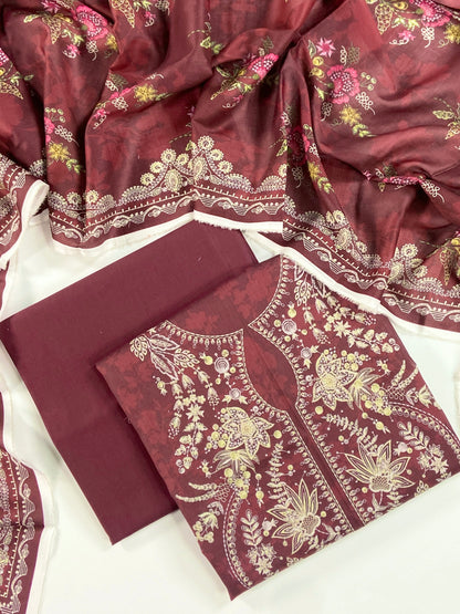 Mashaim Digital Printed Lawn 3PC