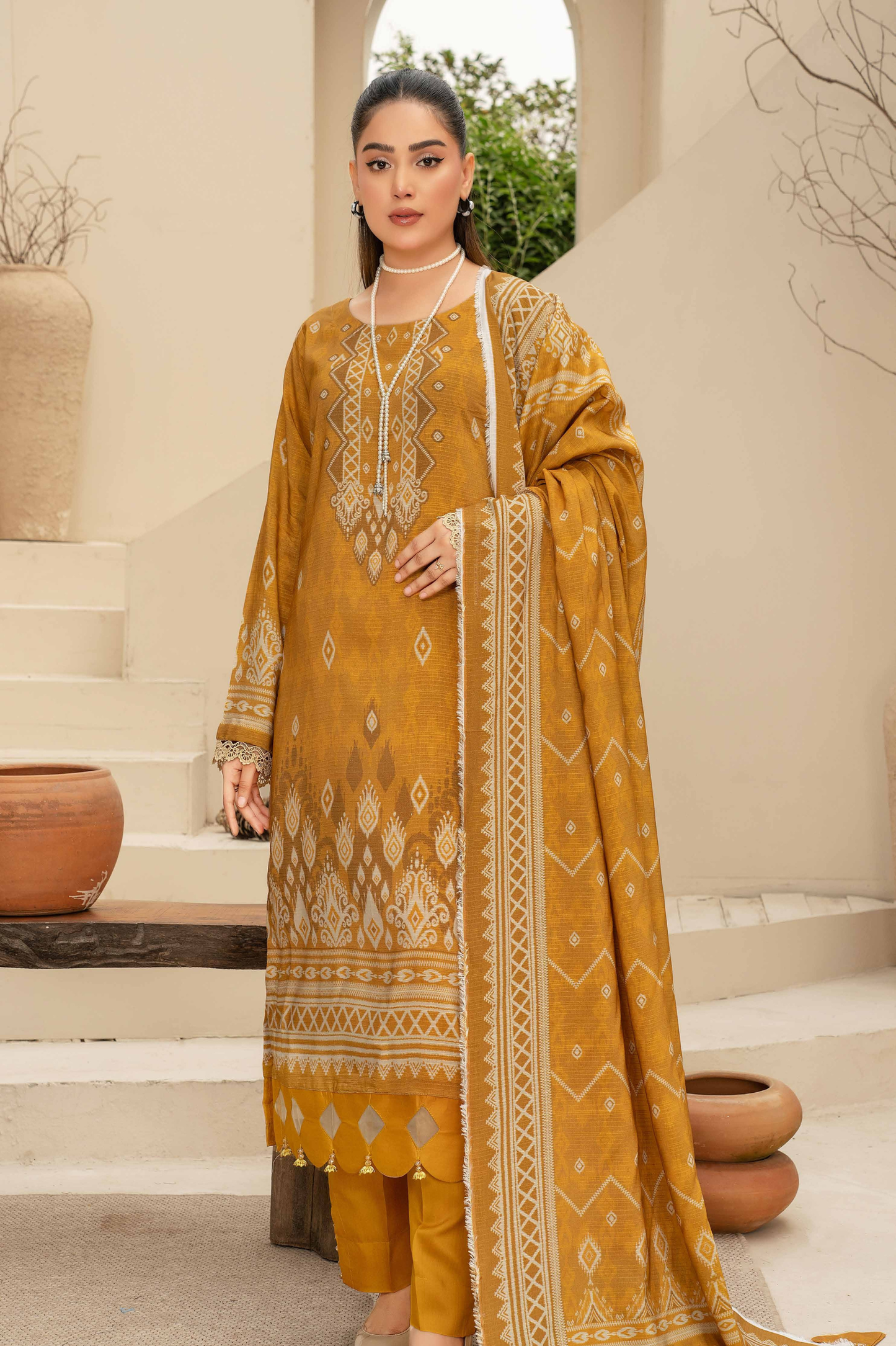 Esha Eshal by Bin Ilyas Premium Printed Viscose 3PC
