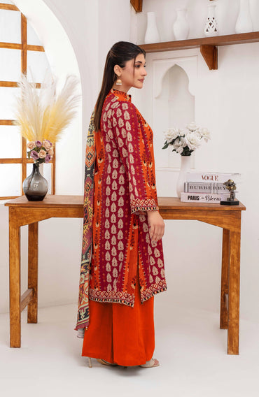 Mehar By Fiza Noor Printed Khaddar 3PC
