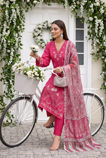 Kehkashan By Anaya Noor Fully Emb Viscose 3PC