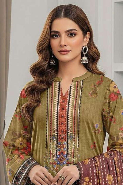 Zara Ali Printed Dobby 3PC