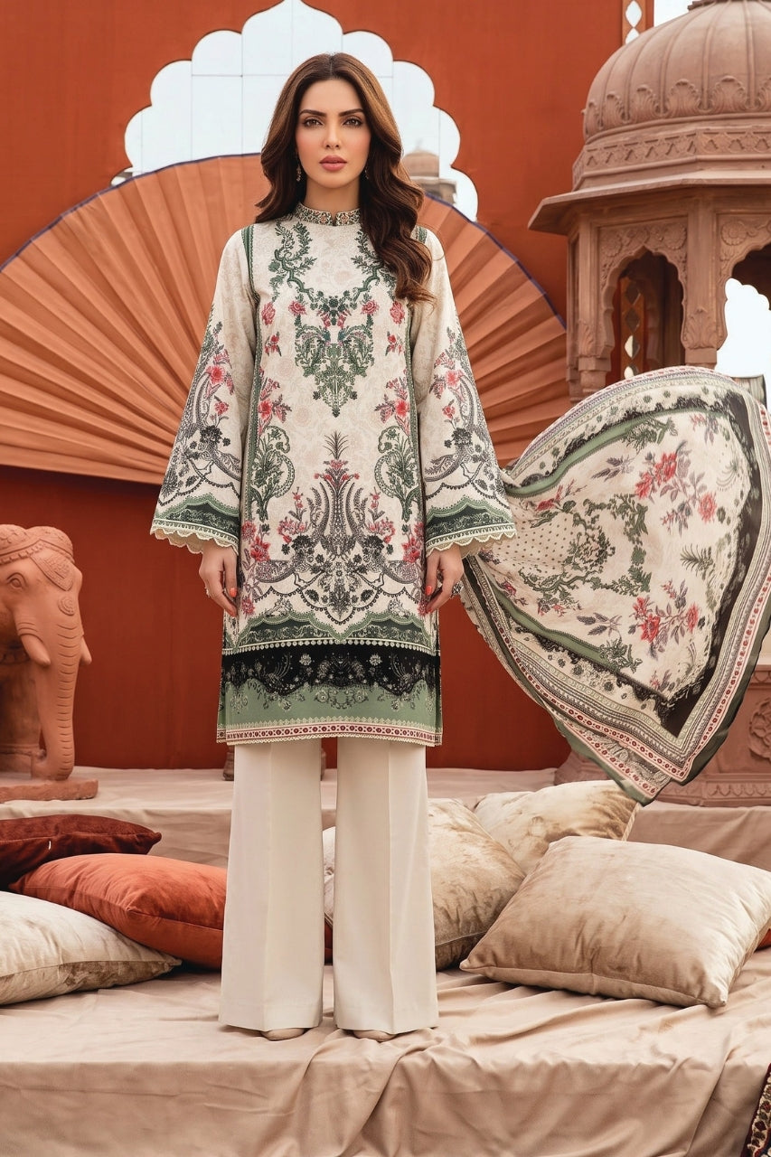 Zesh Printed Velvet Dora Viscose 3PC