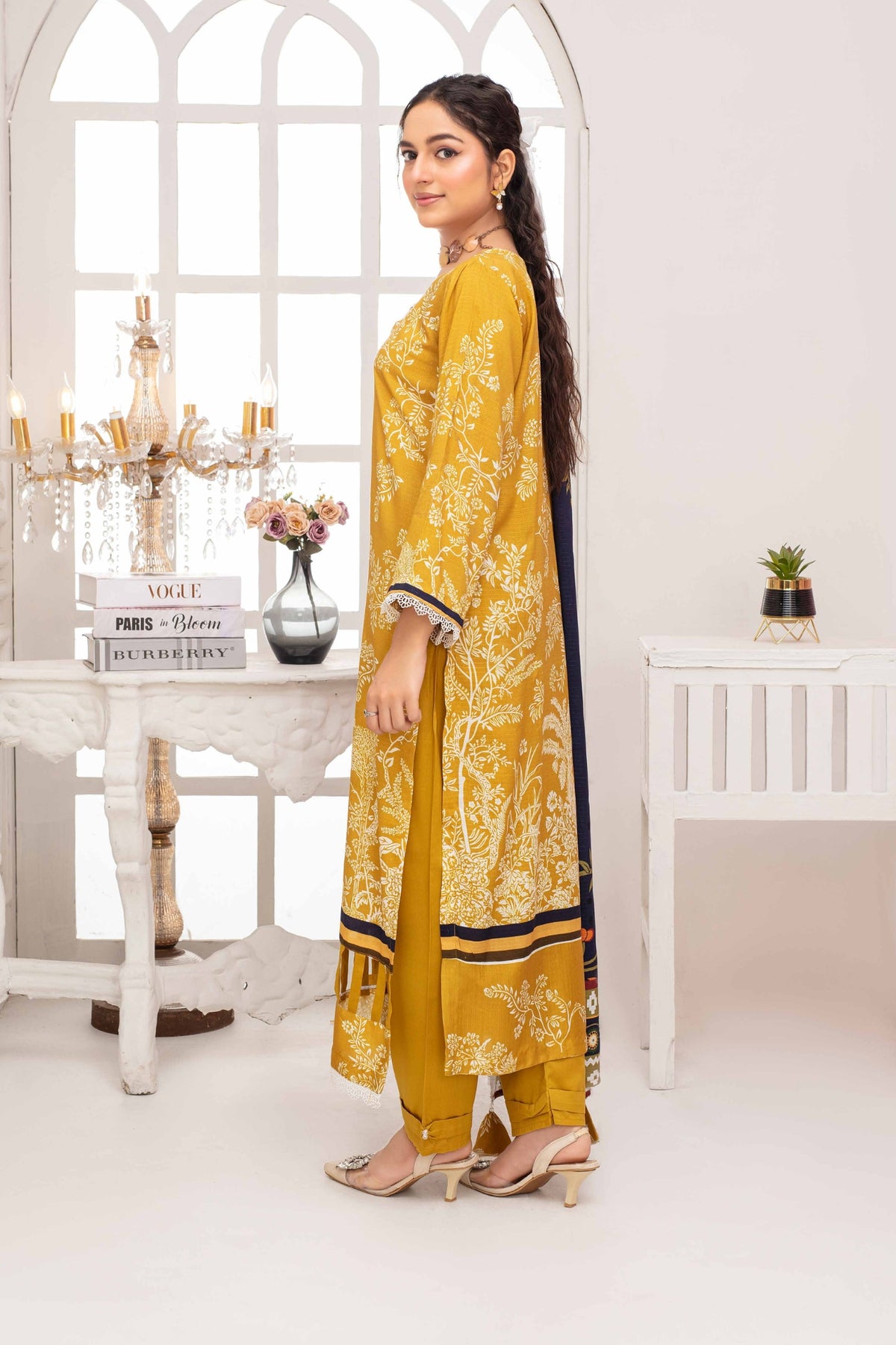 Fabiha By Feroza Digital Printed Bana Dora Staple Linen 3PC