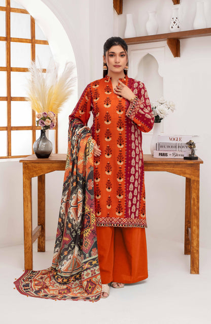 Mehar By Fiza Noor Printed Khaddar 3PC