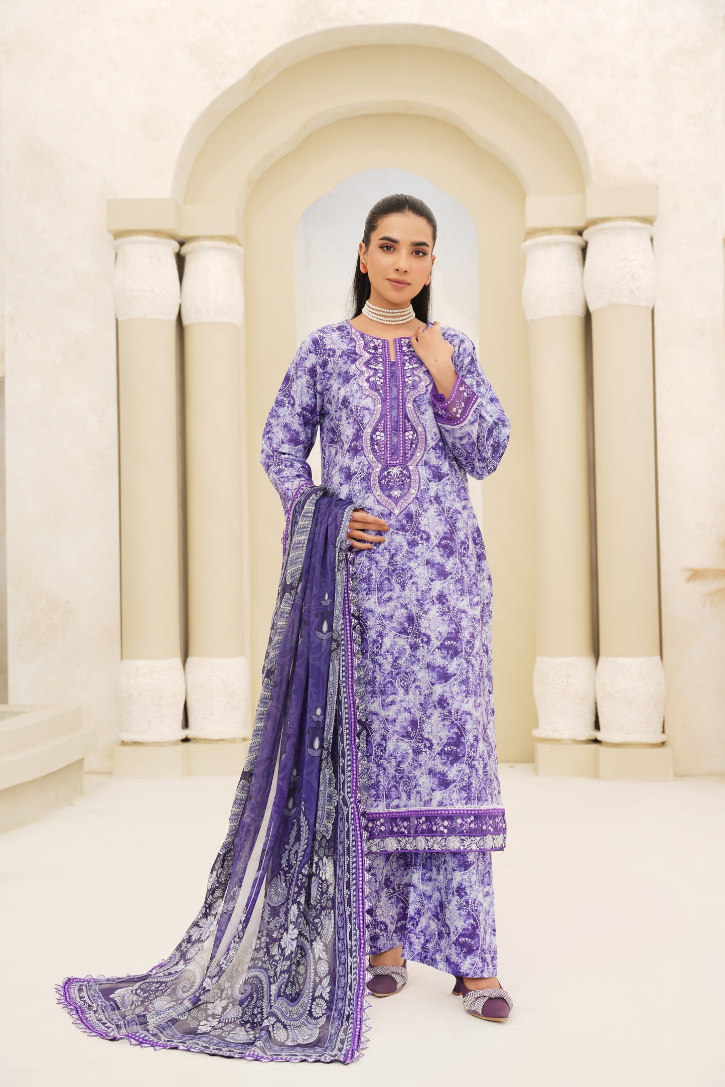 Jashn-e-Baharan By Anaya Noor Emb & Digital Printed Lawn 3PC