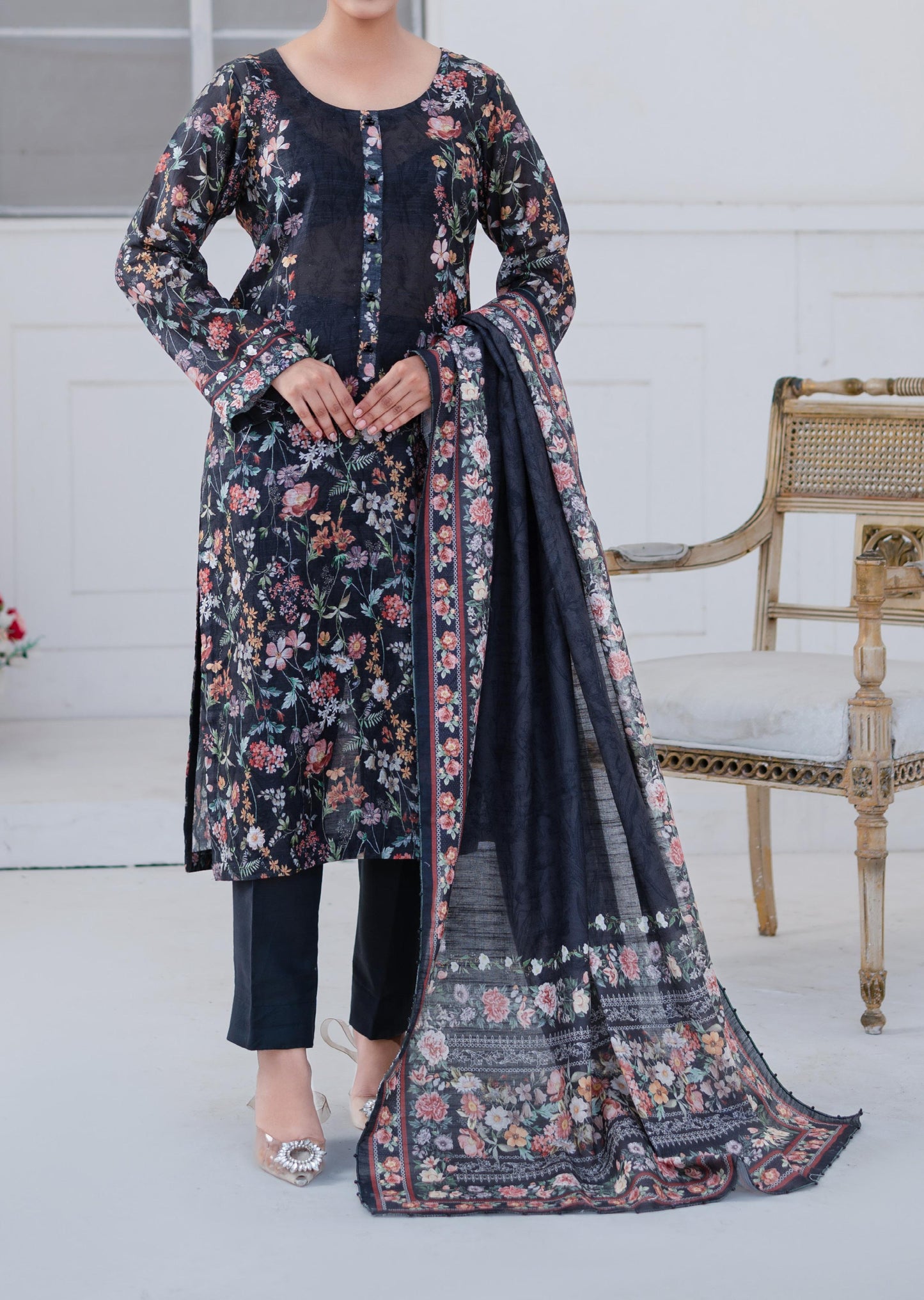 Mawra Essential Printed Khaddar 3PC