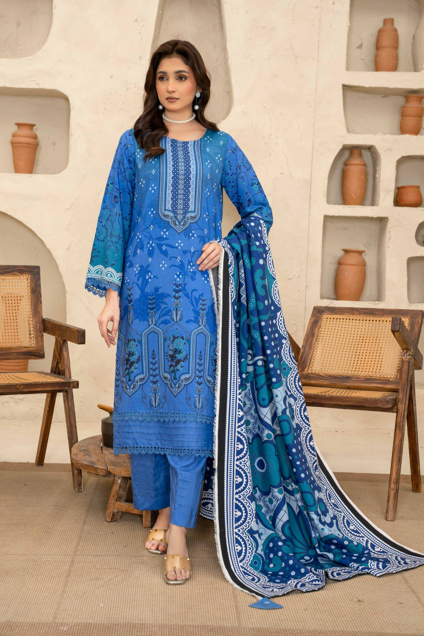 Esha Eshal by Bin Ilyas Premium Printed Viscose 3PC